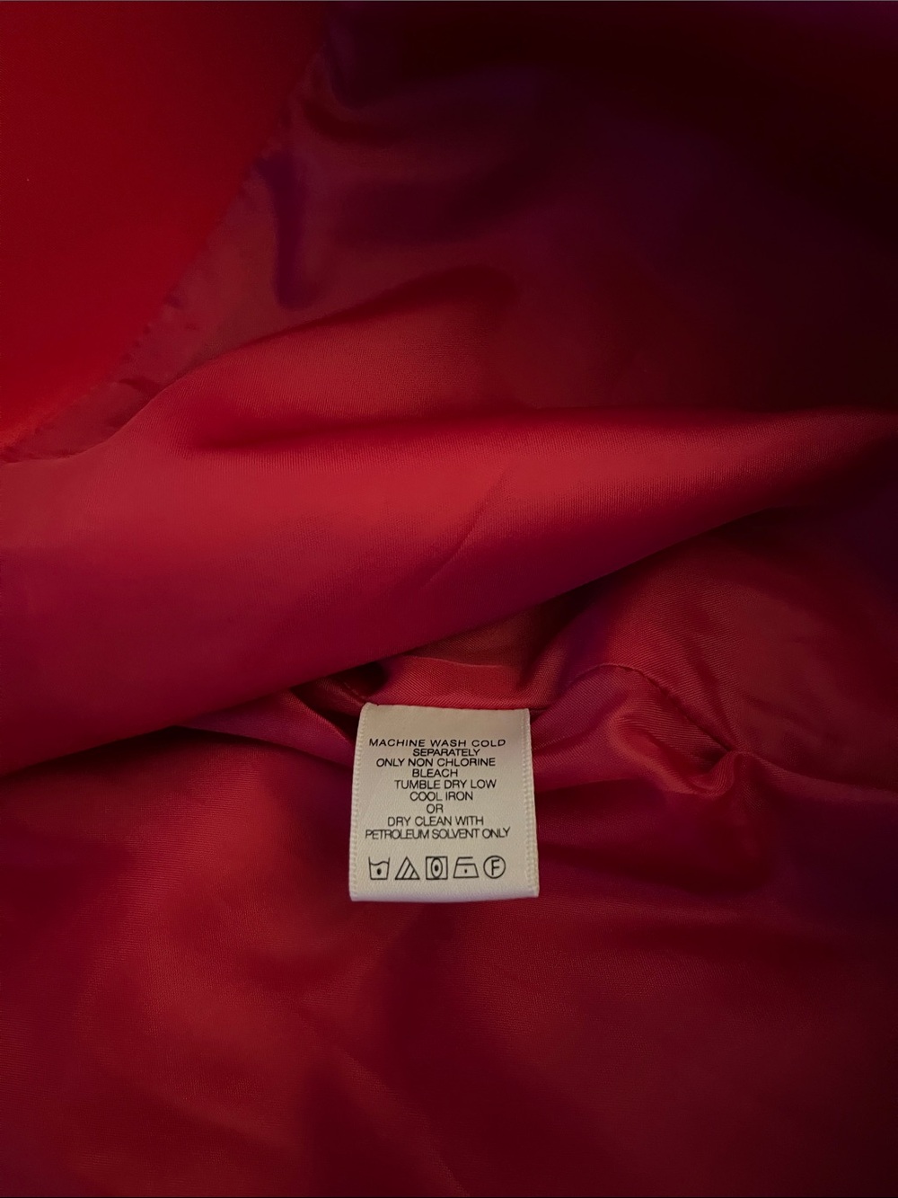 FOG by LONDON FOG RED/ SILVER TOGGLE COAT NEW SIZE S - Picture 7 of 14